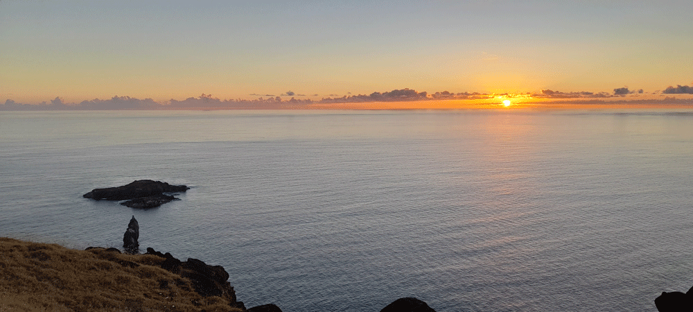 Atardecer en Rapa Nui