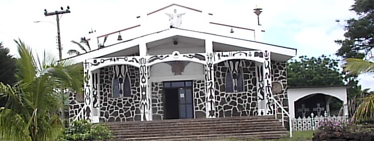 Iglesia de Hanga Roa en Rapa Nui