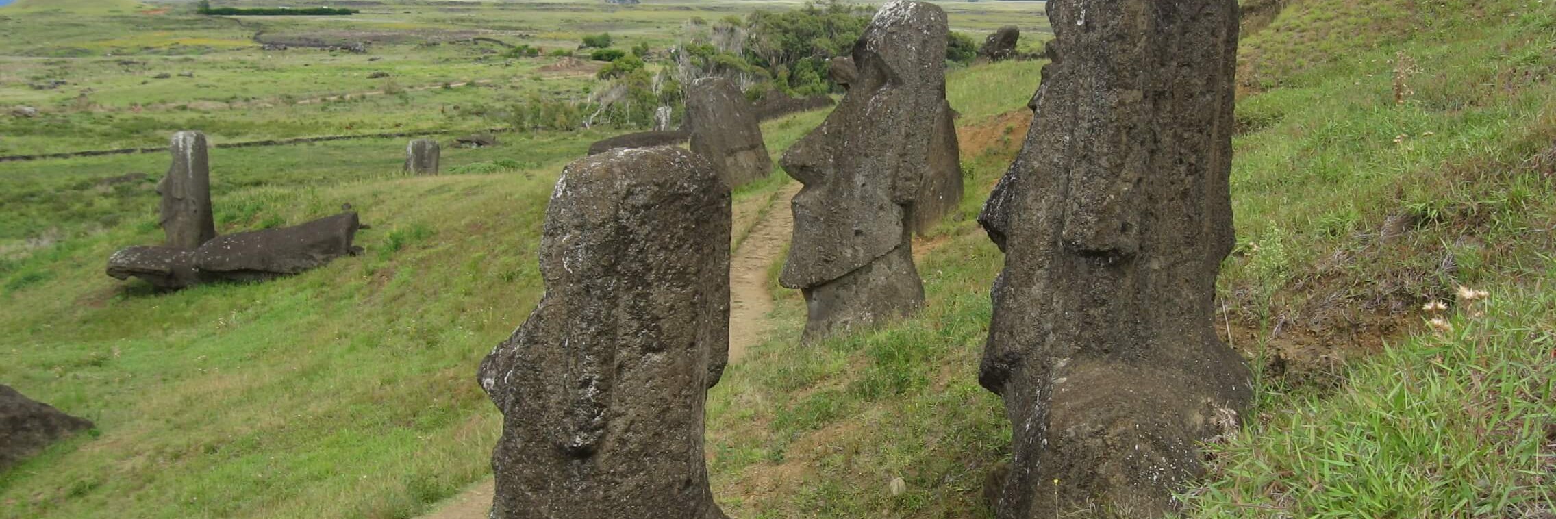 Rano Raraku, cantera de moai en Rapa Nui