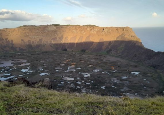 Volcan Rano Kau Isla de Pascua